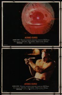 3p005 ALTERED STATES 12 int'l LCs '80 William Hurt, Paddy Chayefsky, Ken Russell, sci-fi horror!