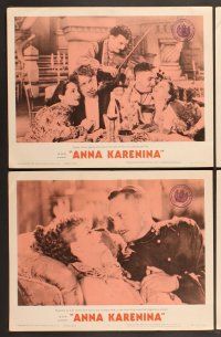 3p063 ANNA KARENINA 8 LCs R62 beautiful Greta Garbo, Fredric March, Freddie Bartholomew