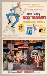 3p117 BON VOYAGE 8 LCs '62 Walt Disney, Fred MacMurray, Jane Wyman, great wacky images!