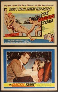 3p140 CARELESS YEARS 8 LCs '57 thrill-hungry teen-agers, Dean Stockwell, Natalie Trundy!