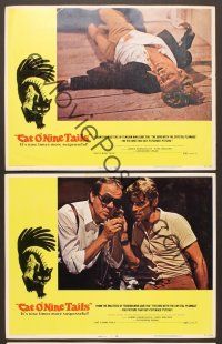 3p920 CAT O' NINE TAILS 3 LCs '71 Dario Argento's Il Gatto a Nove Code, Shootist on back!