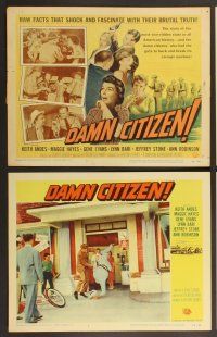 3p179 DAMN CITIZEN 8 LCs '58 Keith Andes had the guts to buck and break the vice machine!