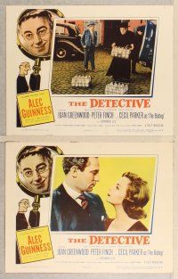 3p195 DETECTIVE 8 LCs '54 Alec Guinness, Joan Greenwood, Peter Finch!
