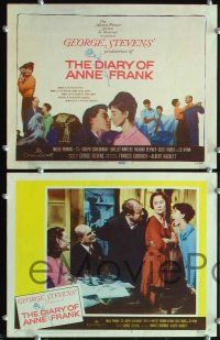 3p202 DIARY OF ANNE FRANK 8 LCs '59 Millie Perkins as Jewish girl in hiding in World War II!