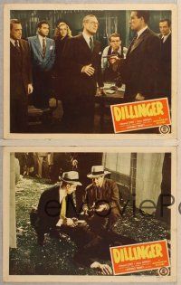3p868 DILLINGER 4 LCs '45 Lawrence Tierney's story is written in bullets, blood, and blondes!