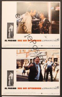 3p928 DOG DAY AFTERNOON 3 LCs '75 Al Pacino, Sidney Lumet bank robbery crime classic!