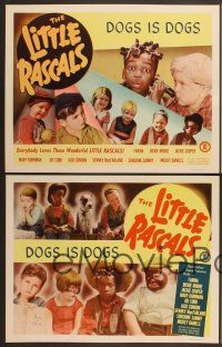 3p869 DOGS IS DOGS 4 LCs R51 Our Gang, images of Farina, Jackie Cooper, Spanky!