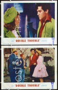 3p871 DOUBLE TROUBLE 4 LCs '67 romantic images of Elvis Presley, Annette Day!