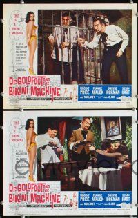 3p215 DR. GOLDFOOT & THE BIKINI MACHINE 8 LCs '65 Vincent Price with many sexy babes!