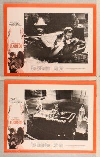 3p226 EL GRECO 8 LCs '66 close up of Mel Ferrer as The Man Called El Greco & Rosanna Schiaffino!