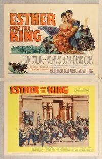 3p229 ESTHER & THE KING 8 LCs '60 Mario Bava, sexy Joan Collins & Richard Egan!