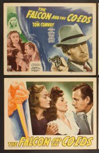 3p232 FALCON & THE CO-EDS 8 LCs '43 Jean Brooks, Rita Corday, Tom Conway in the title role!