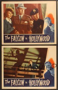 3p818 FALCON IN HOLLYWOOD 5 LCs '44 Tom Conway, Barbara Hale, Jean Brooks, Rita Corday!
