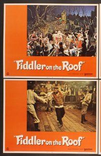 3p239 FIDDLER ON THE ROOF 8 LCs '72 Topol, Norma Crane, Leonard Frey, directed by Norman Jewison!