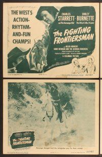 3p241 FIGHTING FRONTIERSMAN 8 LCs '46 Charles Starrett as The Durango Kid & comic Smiley Burnette!