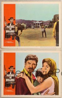 3p877 FISTFUL OF DOLLARS 4 LCs '67 Sergio Leone's Per un Pugno di Dollari, Clint Eastwood!