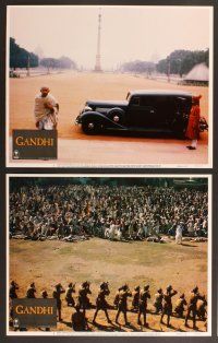 3p276 GANDHI 8 LCs '82 Ben Kingsley as The Mahatma, directed by Richard Attenborough!