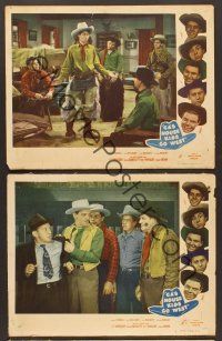 3p939 GAS HOUSE KIDS GO WEST 3 LCs '47 grown-up Carl 'Alfalfa' Switzer as a cowboy!