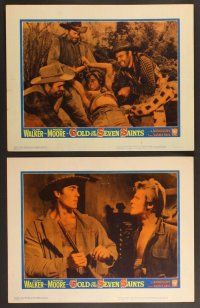 3p286 GOLD OF THE SEVEN SAINTS 8 LCs '61 Clint Walker, Roger Moore, the mystery of a thousand years