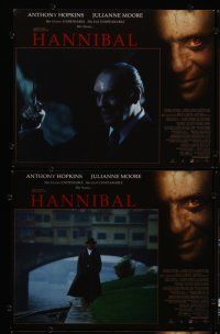3p007 HANNIBAL 12 int'l LCs '00 Anthony Hopkins as Dr. Lector, Julianne Moore, Ray Liotta!