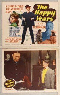 3p309 HAPPY YEARS 8 LCs '50 Dean Stockwell, Darryl Hickman, directed by William Wellman!