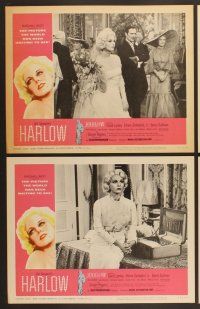 3p312 HARLOW 8 LCs '65 great images of Carol Lynley as The Blonde Bombshell!