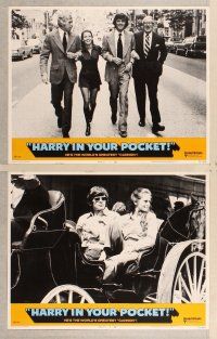 3p313 HARRY IN YOUR POCKET 8 LCs '73 James Coburn, Trish Van Devere, Michael Sarrazin!