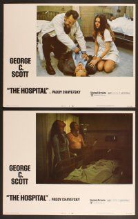 3p330 HOSPITAL 8 LCs '71 George C. Scott, Diana Rigg, Barnard Hughes, Paddy Chayefsky!