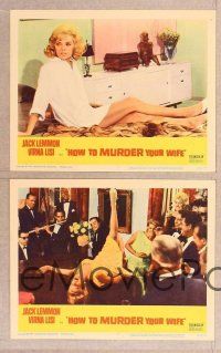 3p332 HOW TO MURDER YOUR WIFE 8 LCs '65 Jack Lemmon, Virna Lisi, the most sadistic comedy!