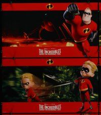 3p341 INCREDIBLES 8 advance LCs '04 Disney/Pixar animated sci-fi superhero family!