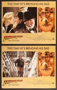 3p763 INDIANA JONES & THE LAST CRUSADE 7 LCs '89 border art of Ford & Connery by Struzan!
