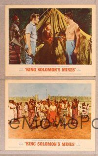 3p372 KING SOLOMON'S MINES 8 LCs R62 Deborah Kerr & Stewart Granger in Africa!