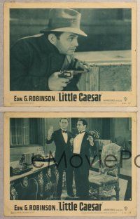 3p894 LITTLE CAESAR 4 LCs R54 great images of gangster Edward G. Robinson, Douglas Fairbanks Jr.!