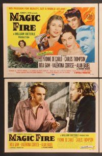 3p416 MAGIC FIRE 8 style A LCs '55 William Dieterle, Yvonne De Carlo, Alan Badel as Richard Wagner!