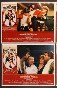 3p419 MAIN EVENT 8 LCs '79 boxing, great images of Barbra Streisand with Ryan O'Neal!