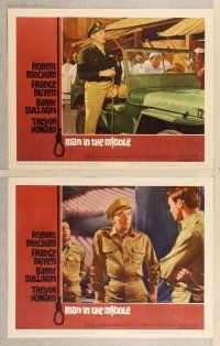 3p426 MAN IN THE MIDDLE 8 LCs '64 Robert Mitchum, France Nuyen, directed by Guy Hamilton!