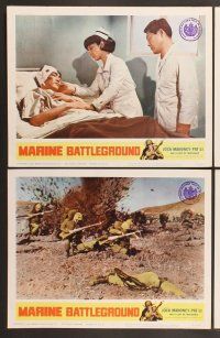 3p431 MARINE BATTLEGROUND 8 LCs '66 Jock Mahoney, big tough daring marines!