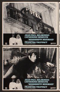 3p446 MISSISSIPPI MERMAID 8 LCs '70 Francois Truffaut's La Sirene du Mississippi, Belmondo, Deneuve
