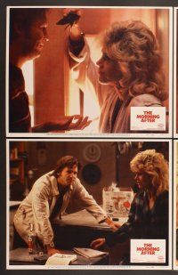 3p452 MORNING AFTER 8 LCs '86 Sidney Lumet, wild images of Jane Fonda & Jeff Bridges!