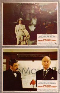 3p794 MURDER ON THE ORIENT EXPRESS 6 LCs '74 Agatha Christie, Albert Finney, Lauren Bacall!