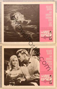 3p963 NIGHT OF THE IGUANA 3 LCs '64 Richard Burton, Sue Lyon, John Huston!