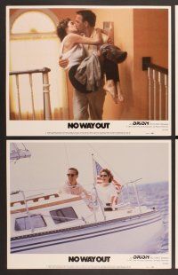 3p484 NO WAY OUT 8 LCs '87 Kevin Costner & Sean Young, Gene Hackman!