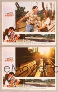 3p491 ODE TO BILLY JOE 8 LCs '76 Robby Benson & Glynnis O'Connor, movie based on Bobbie Gentry song