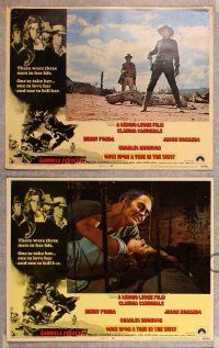 3p796 ONCE UPON A TIME IN THE WEST 6 LCs '68 Sergio Leone, Claudia Cardinale, Henry Fonda!