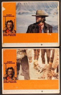 3p768 OUTLAW JOSEY WALES 7 int'l LCs '76 Clint Eastwood is an army of one, Sondra Locke!