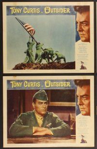 3p507 OUTSIDER 8 LCs '62 great images of Tony Curtis as Ira Hayes of Iwo Jima fame!