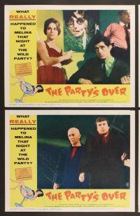 3p511 PARTY'S OVER 8 LCs '66 Oliver Reed, Ann Lynn, Clifford David, wild images!