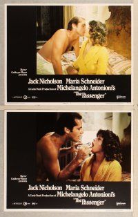 3p513 PASSENGER 8 LCs '75 Michelangelo Antonioni, Jack Nicholson & Maria Schneider!