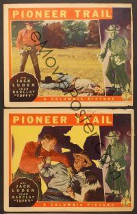 3p971 PIONEER TRAIL 3 LCs '38 Jack Luden & Tuffy the dog in western gunslinger action!