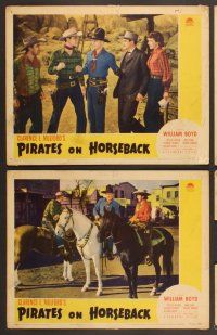 3p516 PIRATES ON HORSEBACK 8 LCs '41 Clarence E. Mulford, images of cowboy Hopalong Cassidy!